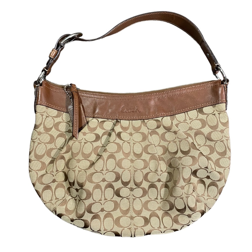 COACH Monogram Hobo Satchel Bag